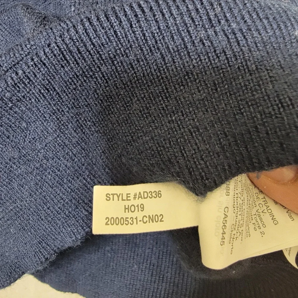 J.‎ Crew Merino Wool Light Sweater Size XL Navy Blue Preppy Quiet Luxury Casual